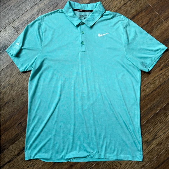 Blue Nike Golf Dri-Fit. Size Large. Black Horse Golf Course. - Picture 1 of 4